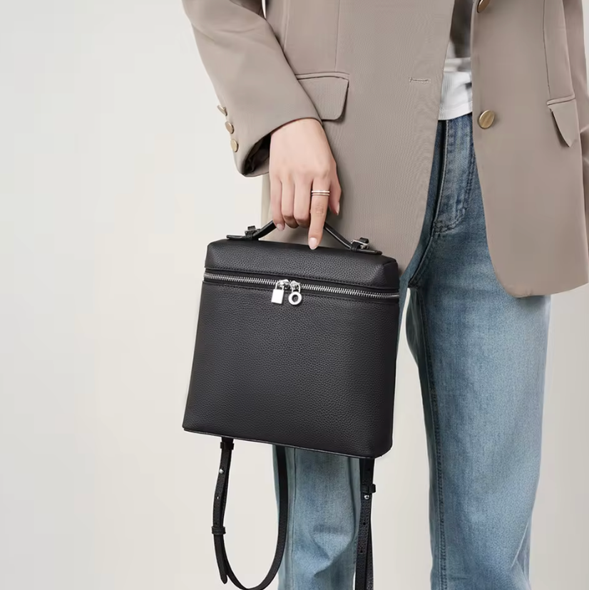 Stijlvolle clutch met dubbele ritssluiting